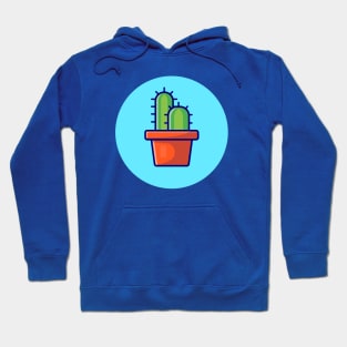 Cactus Plant Cartoon Vector Icon Illustration Hoodie